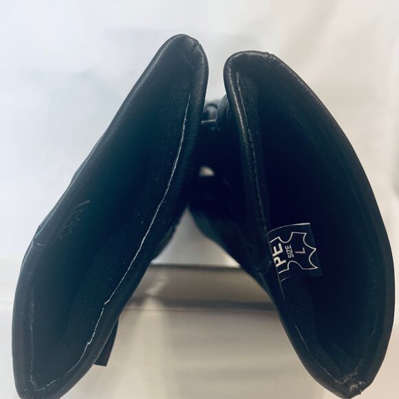 Thinsulate 3M Black Soft Leather Fitted Wrist Gloves-Men's-Black Lined-Hooked - Picture 6 of 12